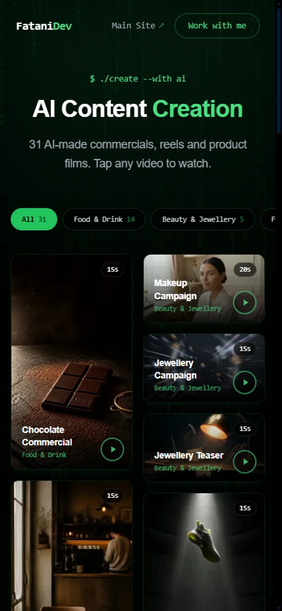 AI Content mobile